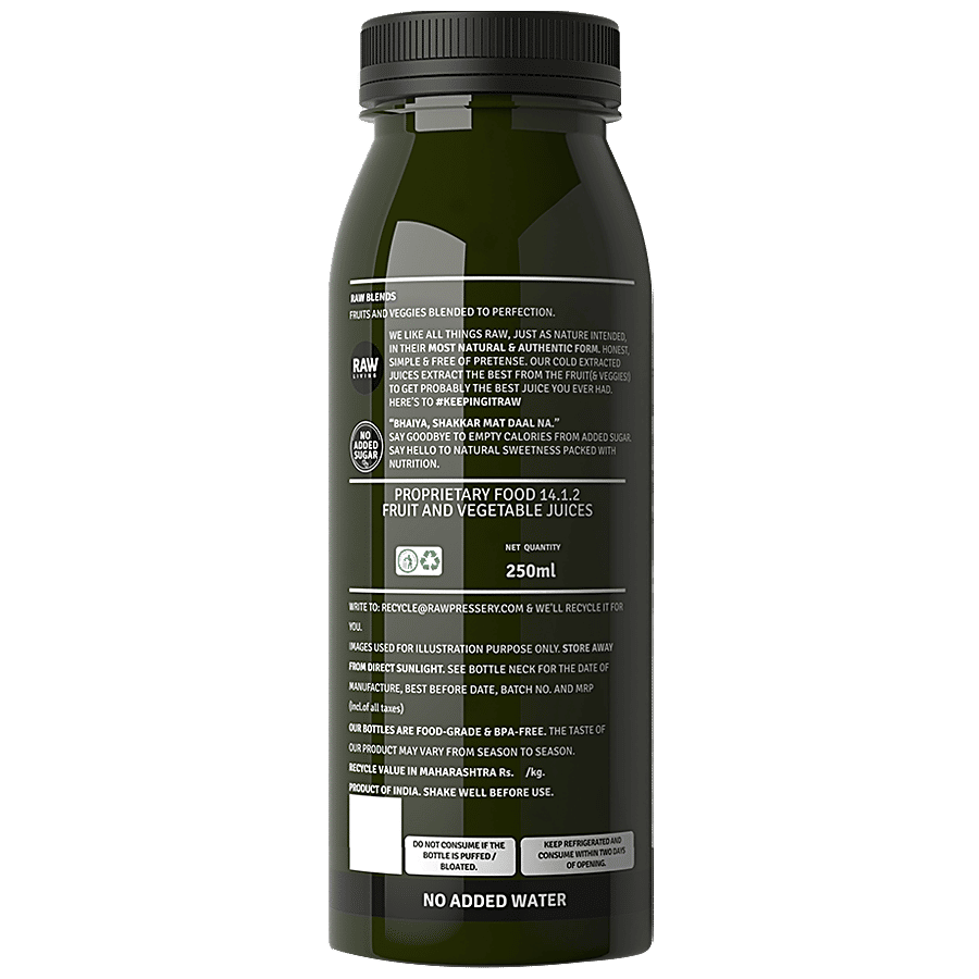 Raw Pressery Cold Extracted Juice - Lean -250 ml