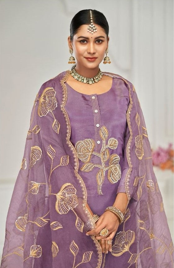 Exclusive Designer Three Piece Suit Set with Heavy Dupatta | Ready To Wear