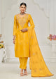 Beautiful Haldi Special 3 Piece Suit Set  | Ready To Wear