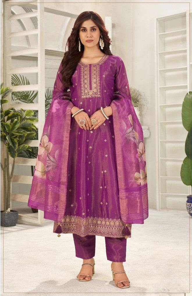 Super heavy and rich Pure Kasturi Gold Silk Suit Set Collection  | Ready To Wear