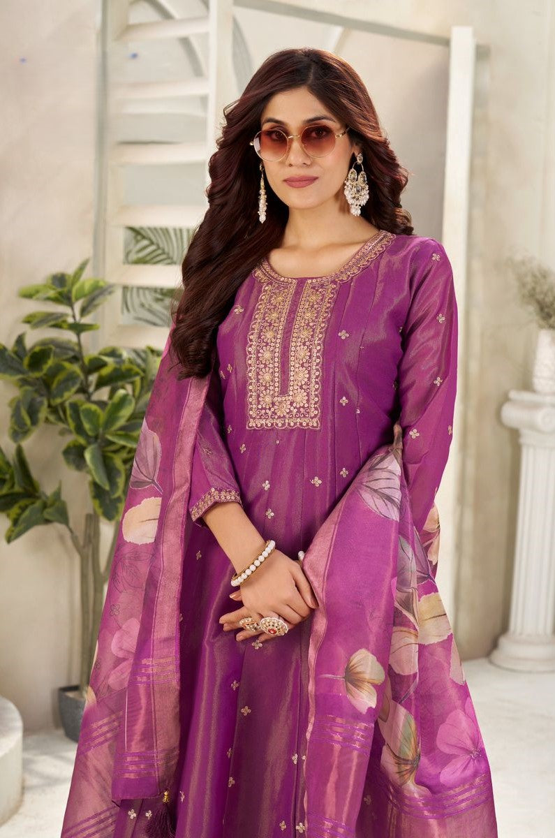 Super heavy and rich Pure Kasturi Gold Silk Suit Set Collection  | Ready To Wear