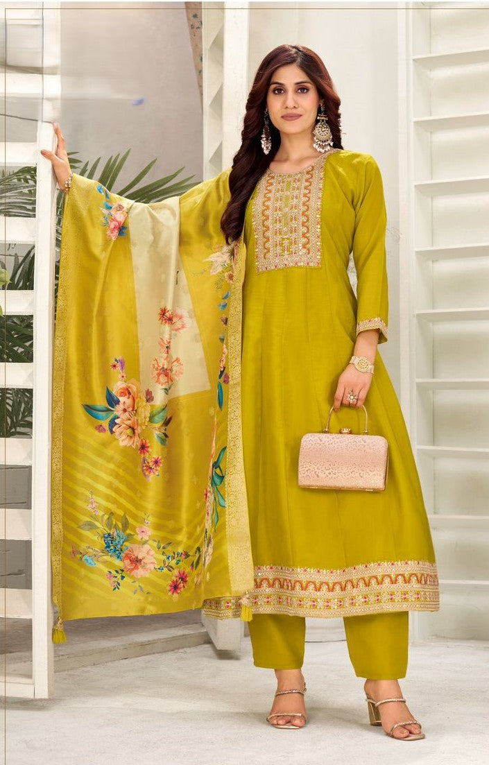 Pure Kasturi Gold Silk Fresh Launch Collection  | Ready To Wear