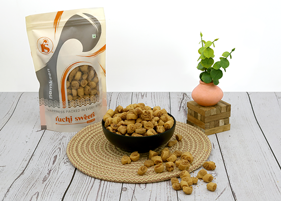 Ruchi Sweets Mini Bhakharvadi (500g) | Crispy Spicy-Sweet Tea-Time Snack