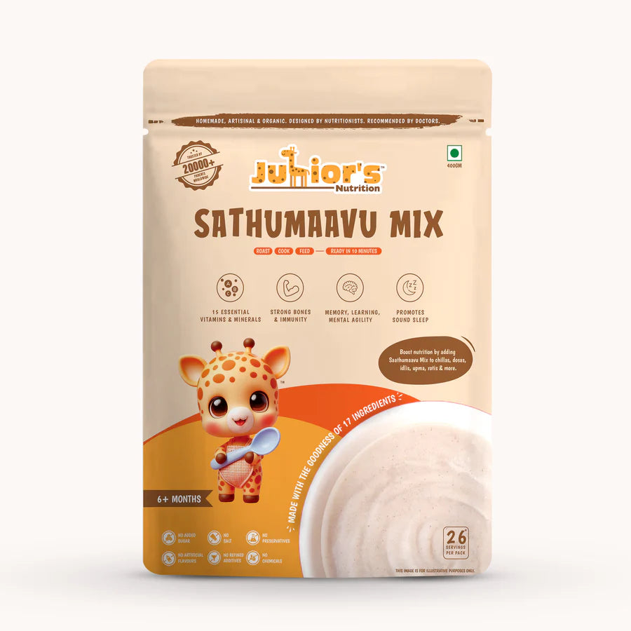 Junior's Nutrition Sathumaavu Mix For Young Kids (6+ Months) | 400 gms