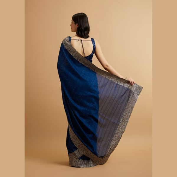 Manyavar  Ready to Wear  Bel Buti Patterned Saree with Stone Embellishment