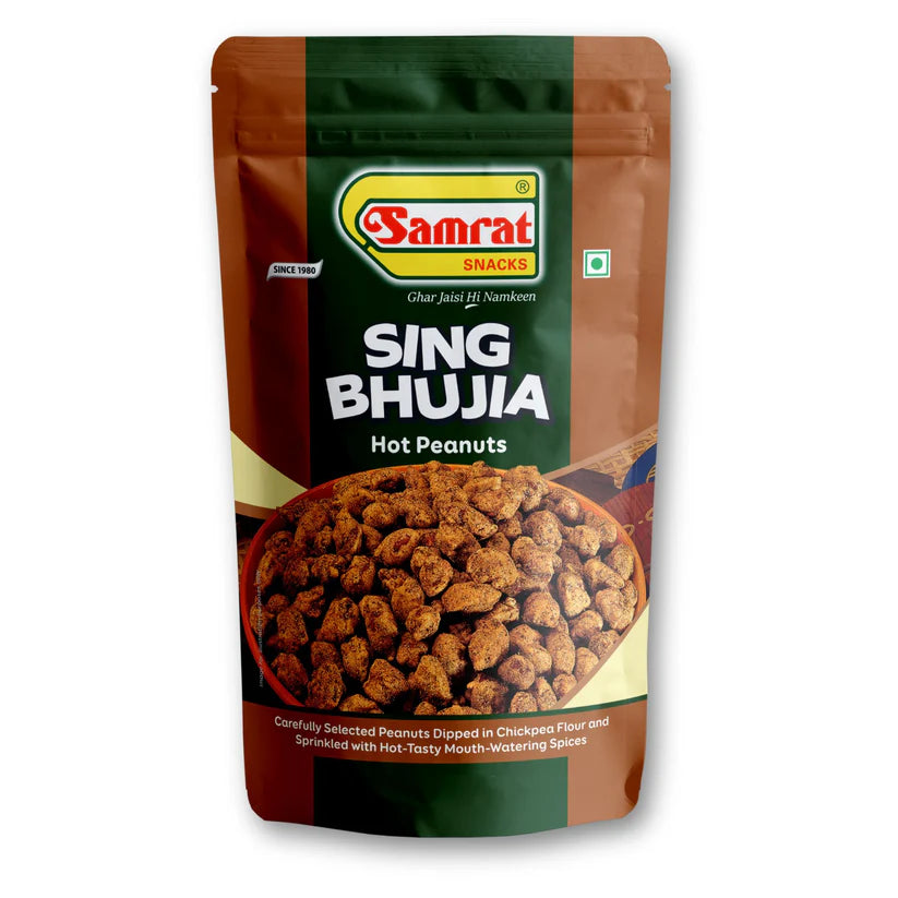 Samrat Namkeen Sing Bhujia 450 gms | Crispy Peanut Snack