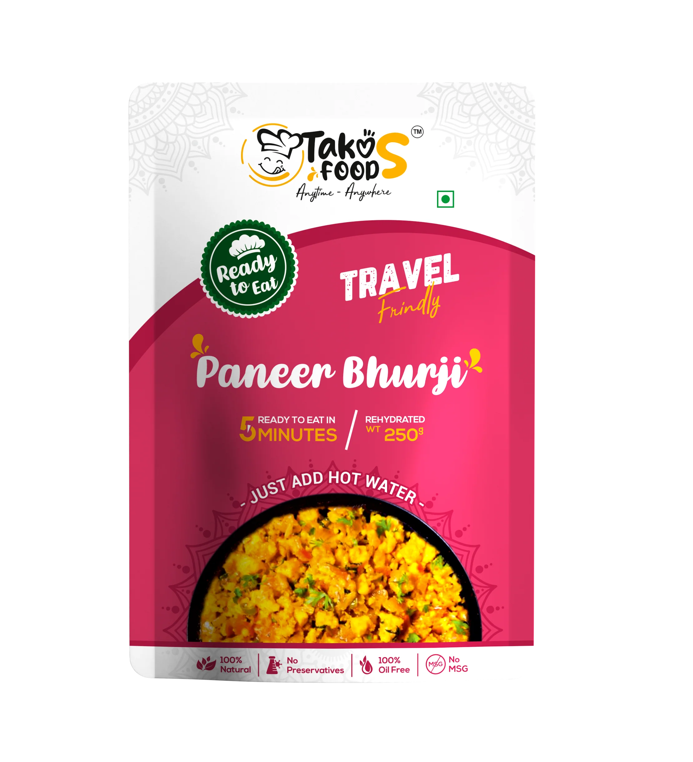 Takos Food Paneer Bhurji | Ready To Eat 250 gms