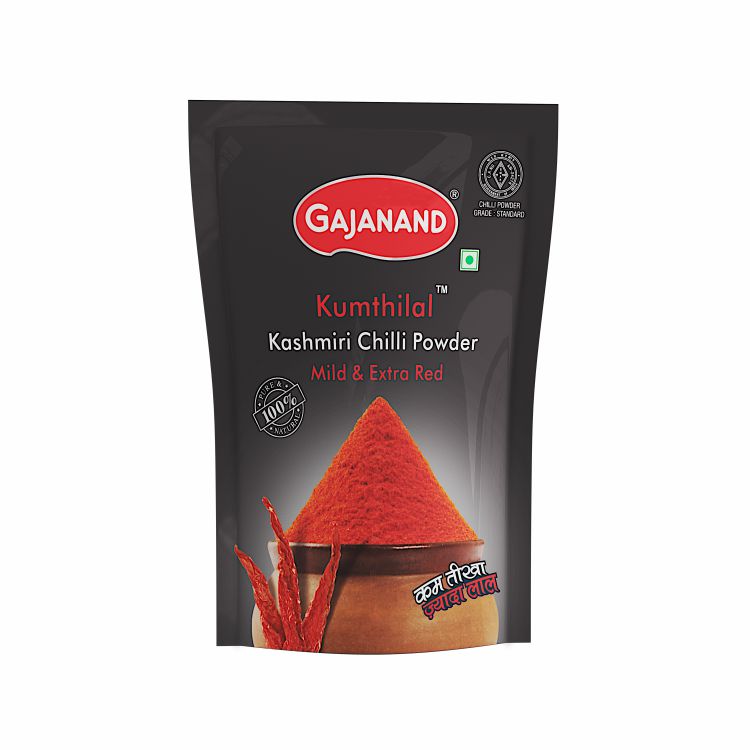 Gajanand Masala Kumthilal Kashmiri Chilli Powder 500 gms