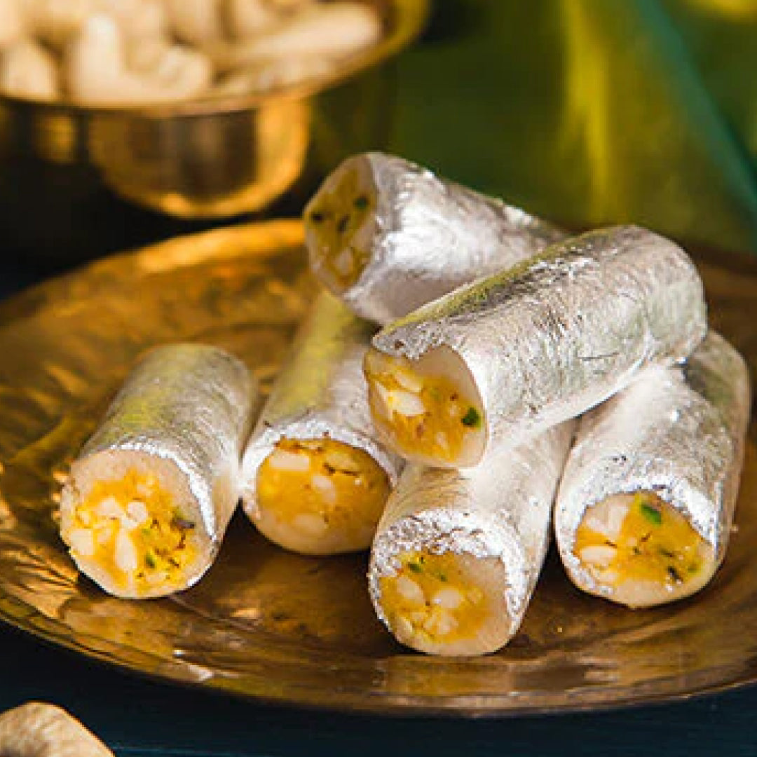 24 Carats Mithai Magic Kaju Roll