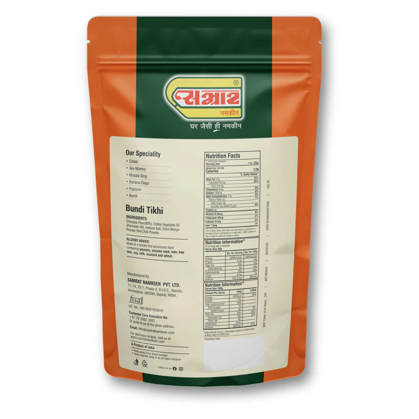 Samrat Namkeen Bundi Tikhi | 450 gms