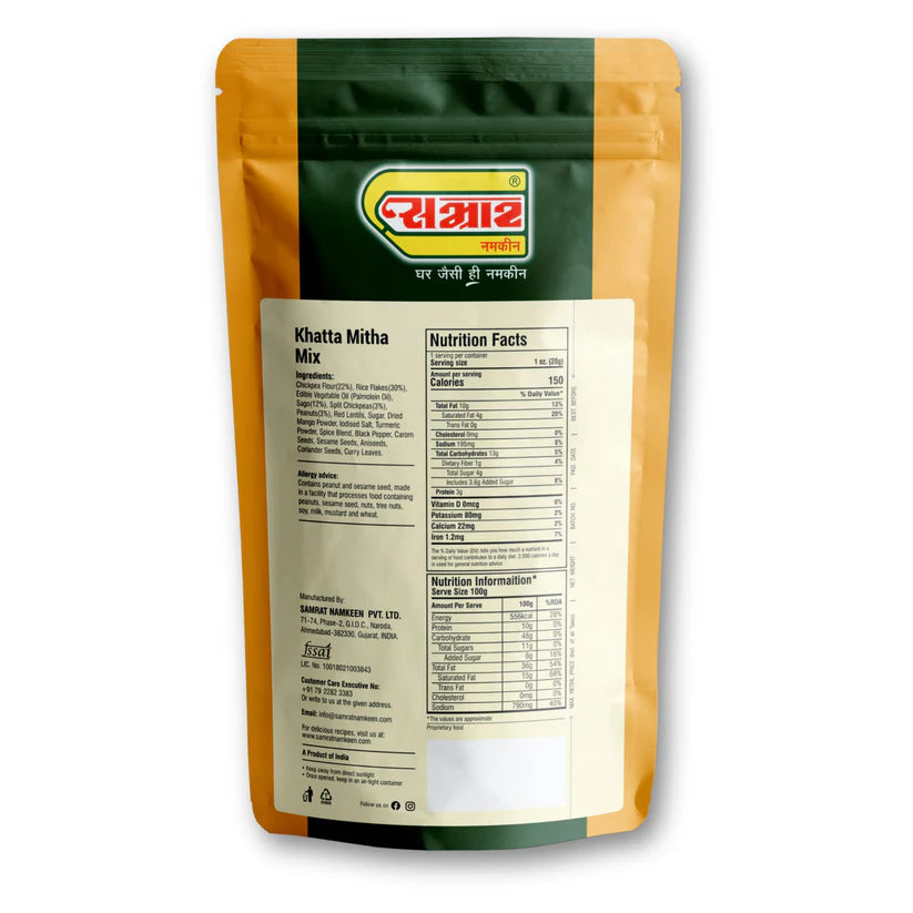 Samrat Namkeen Khata Mitha Mix | 450 gms