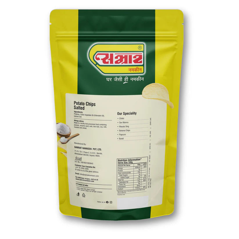 Samrat Namkeen Potato Chips Salted | 450 gms