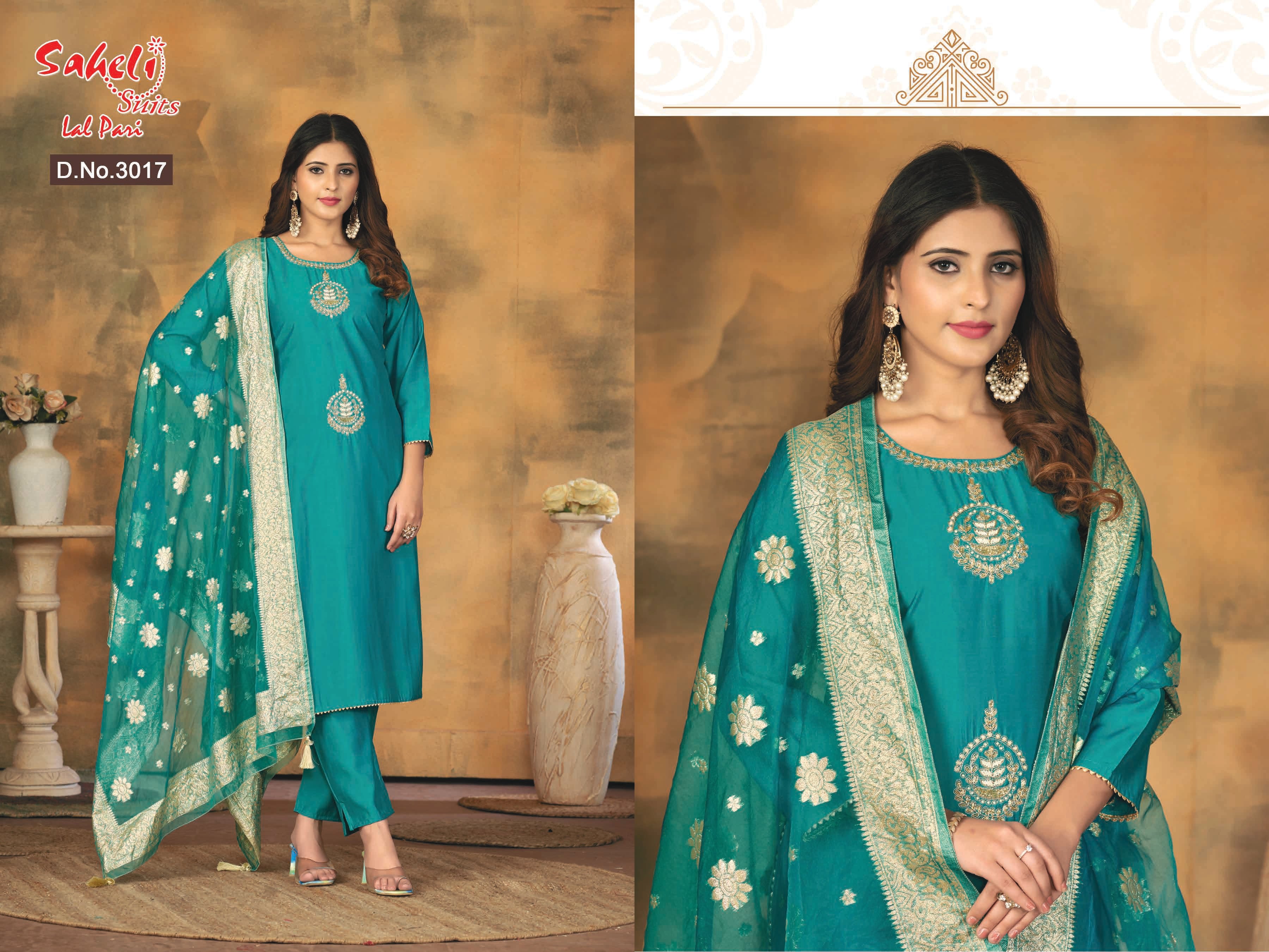 Elegant Heavy Party Wear Suit Set With Stunning Dupatta