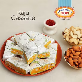 Kantilal Manilal's Gopi Sweets Kaju Pista Cassata | 500 gms