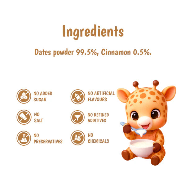 Junior's Nutrition Dates Powder For Young Kids (6+ Months) | 500 gms