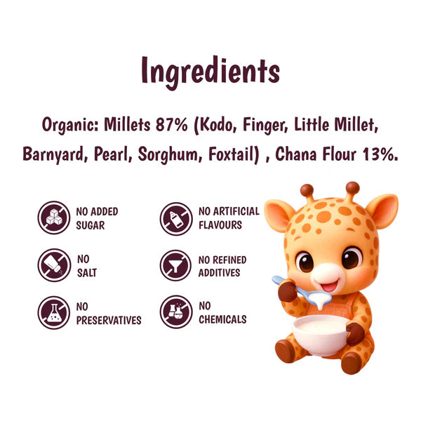 Junior's Nutrition Millet Pancake For Young Kids (1+ Years) | 400 gms