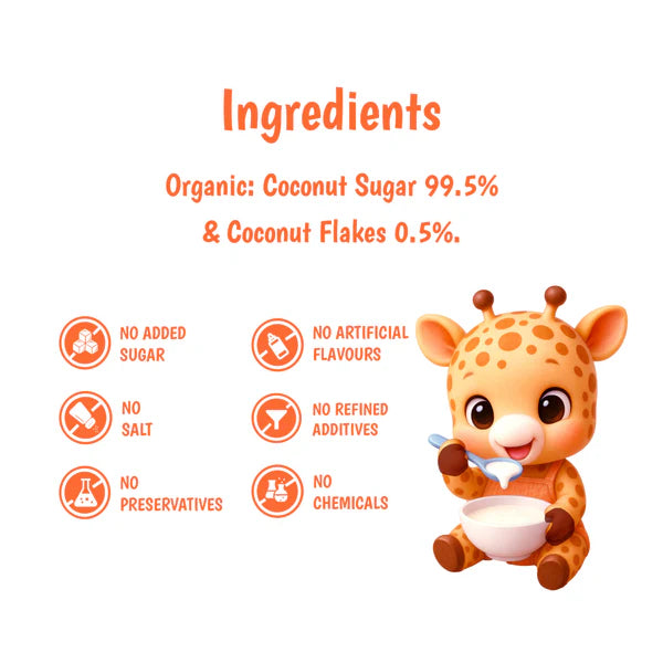 Junior's Nutrition Coconut Sugar for Young Kids (6+ Months) | 500 gms