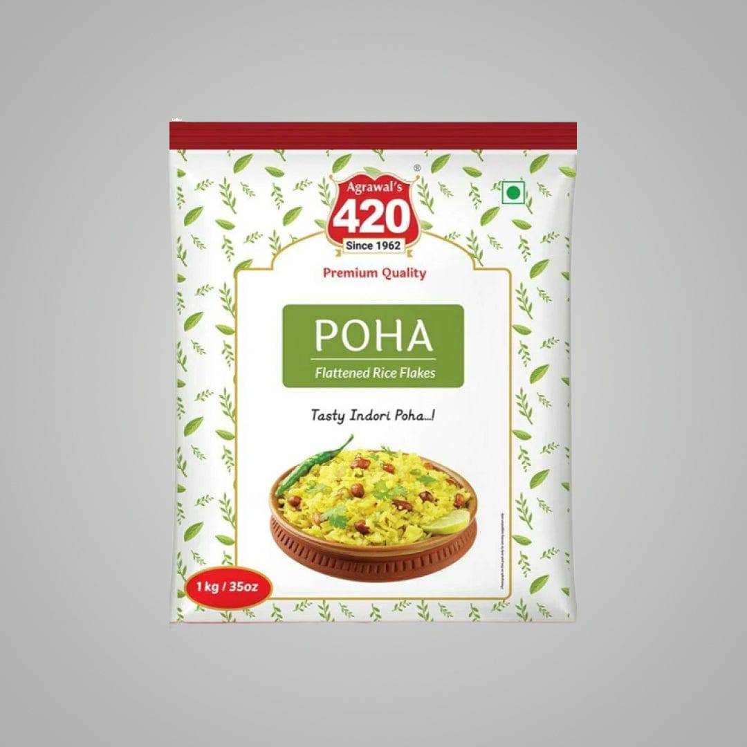 Premium Agrawal 420 Poha 1kg Pack - India shopping