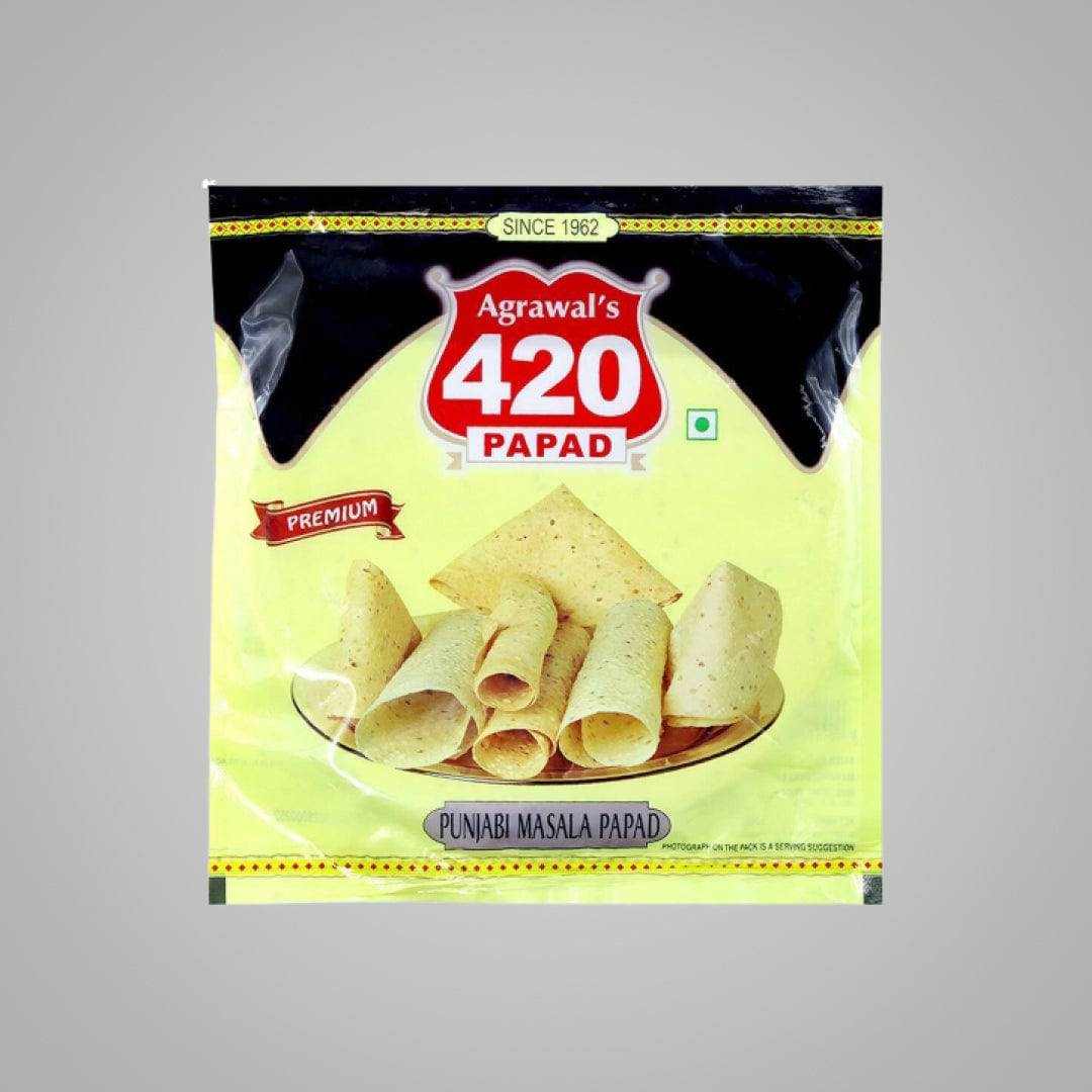 420 PremiumPunjabi Masala Papad - 200 gms - India shopping