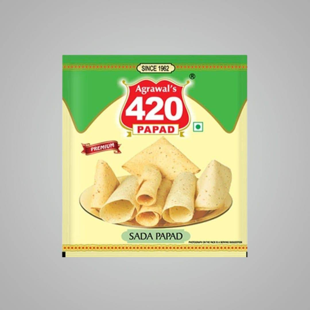 420 Premium Sada Papad - 200 gms - India shopping