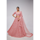 Rose Pink Diamond Pattern Embroidered Girlish Lehenga Choli | Ready To Wear