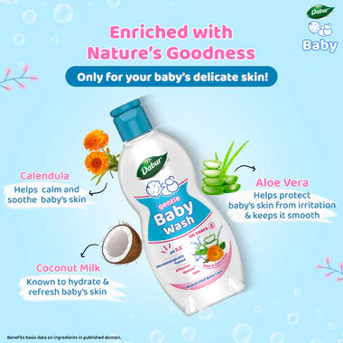 Dabur Gentle Baby Wash - 500 ml