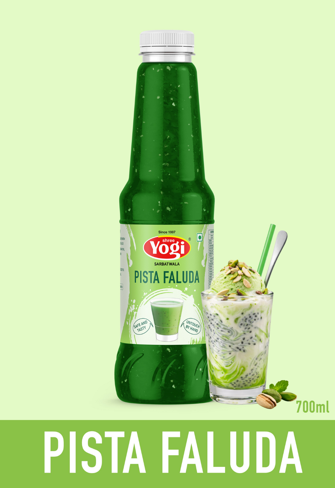 Shree Yogi Sharbatwala Pista Faluda Syrup | 700 ML