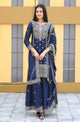 Blue Lehenga Suit With Sequence And Embroidery Work | Ready To Wear