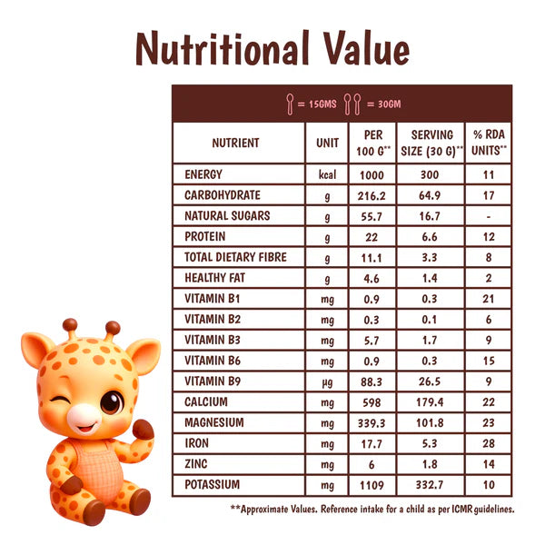 Junior's Nutrition Ragi Cacao Pancake For Young Kids (1+ Years) | 400 gms