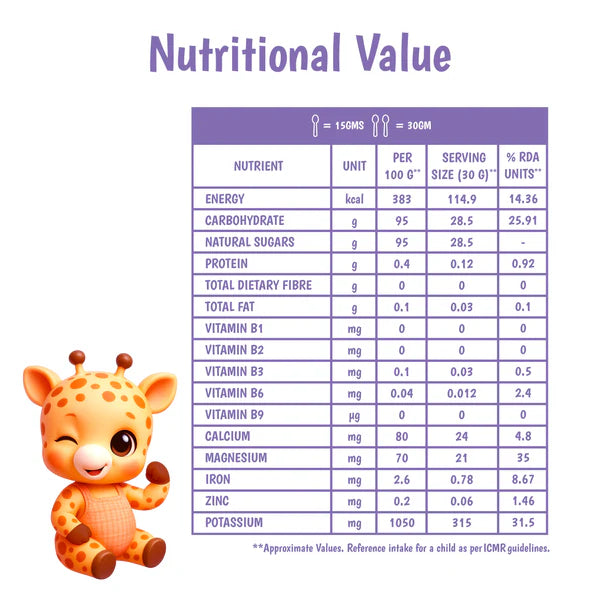Junior's Nutrition Jaggery Powder For Young Kids (6+ Months) | 500 gms