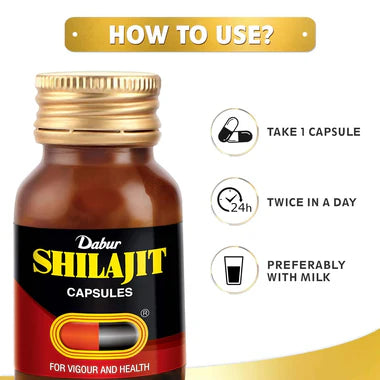 Dabur Shilajit Capsules | 100 Capsules