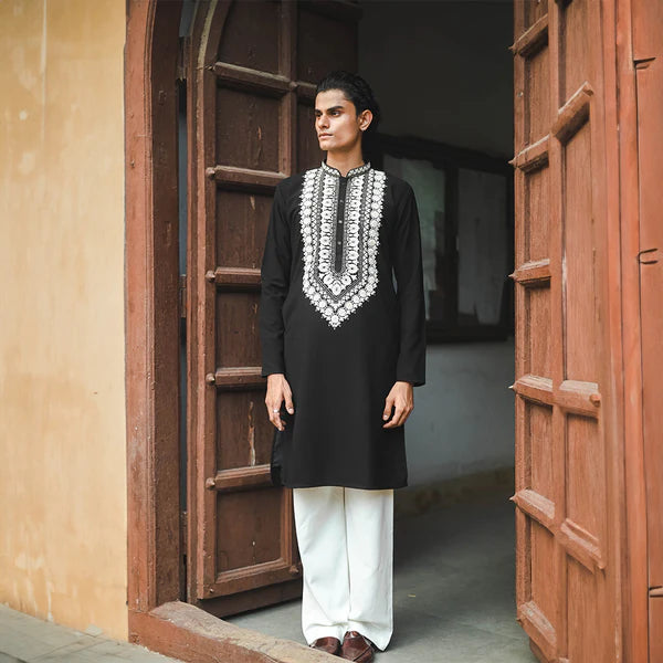 Meraki Ethnic Heritage Embroidered Kurta Pajama | Ready To Wear