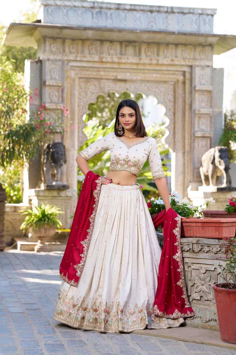 Traditional Lehenga Choli With Thread Work | Ready To Wear