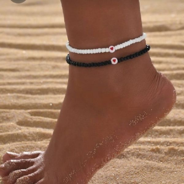 Aesthetic anklet pair