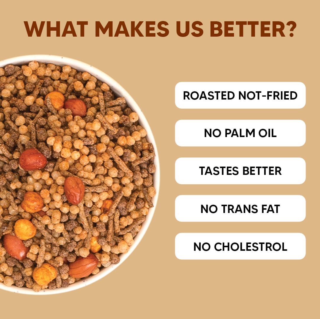 Eat Better Co Millet Namkeen - Desi Masala - 4 Packets (4 x 100 grams) - 400 gms