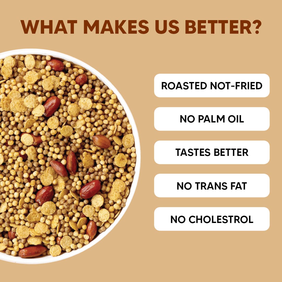 Eat Better Co Millet Namkeen - Pudina Punch - 4 Packets (4 x 100 grams) - 400 gms