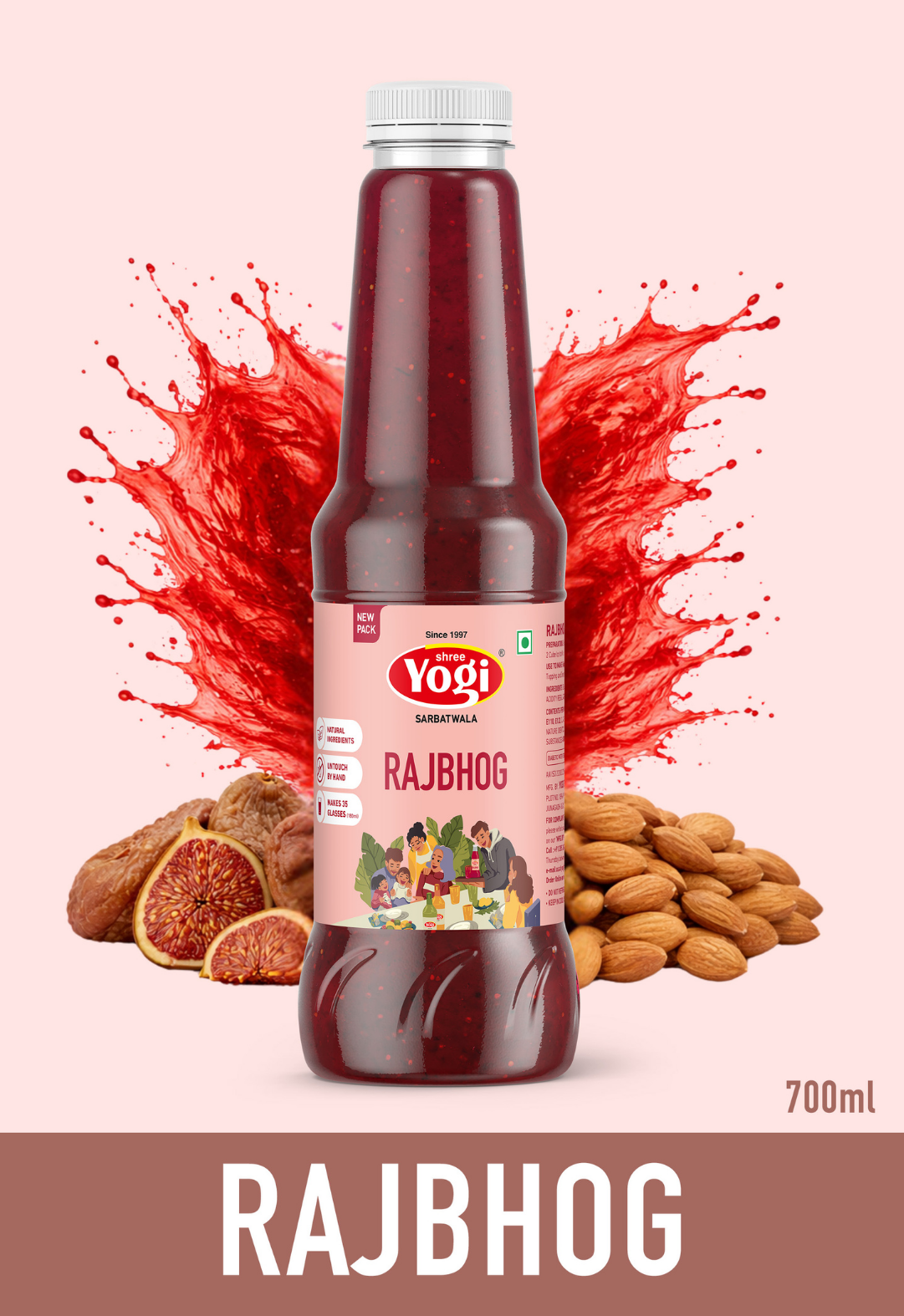 Shree Yogi Sharbatwala Special Rajbhog Syrup | 750 ML
