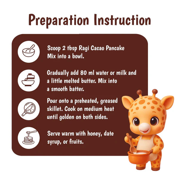 Junior's Nutrition Ragi Cacao Pancake For Young Kids (1+ Years) | 400 gms