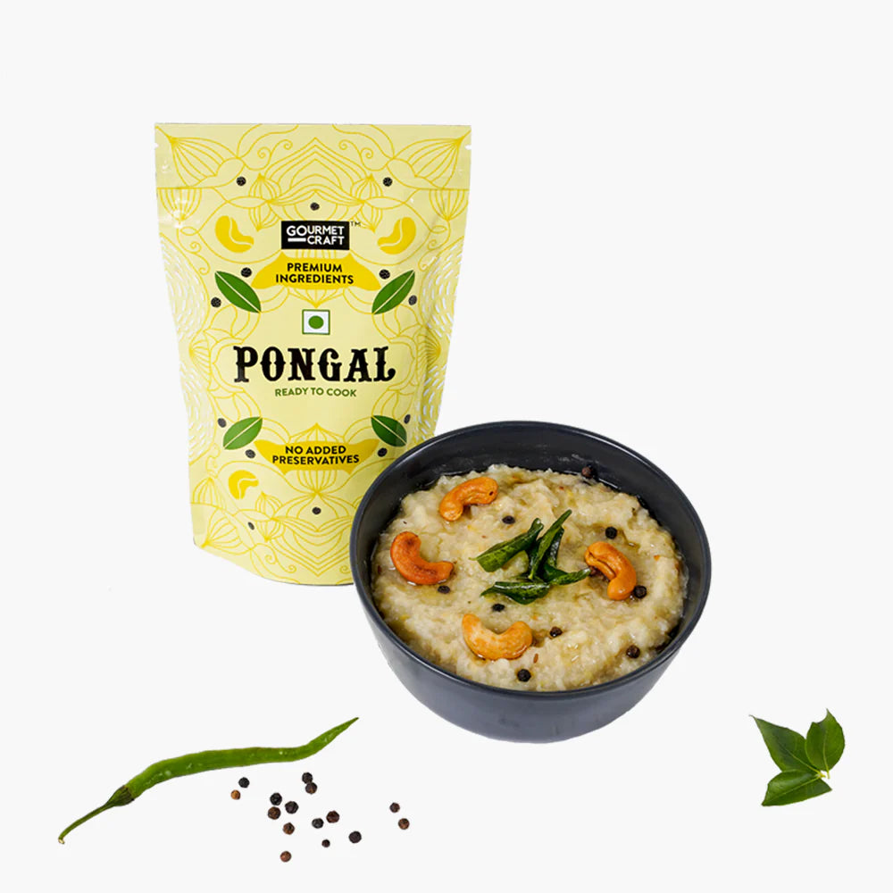 Gourmet Craft Ready to cook Pongal Mix & Instant Peanut Chutney Mix Combo (250gm and 150gm)