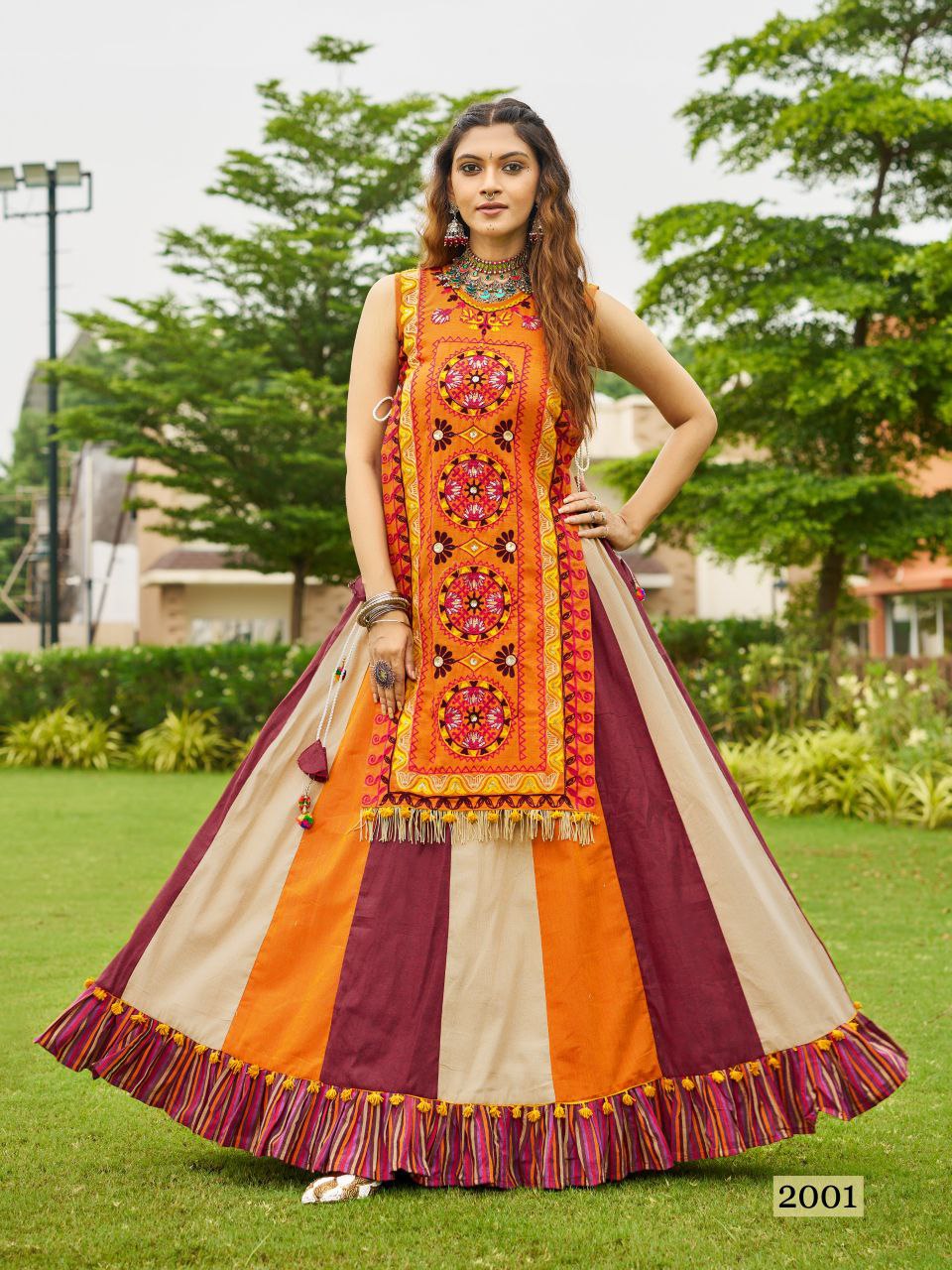 Pure Handloom Khadi  Embroidered Chaniya Choli Collection