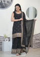 Black Lehenga Suit With Embroidery Work | Ready To Wear
