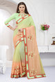 Designer Art Silk Ready-to-Wear Saree with Heavy Jari & Resham Hand Work