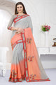 Fancy Art Silk Ready-to-Wear Saree with Heavy Jari Resham Hand Work