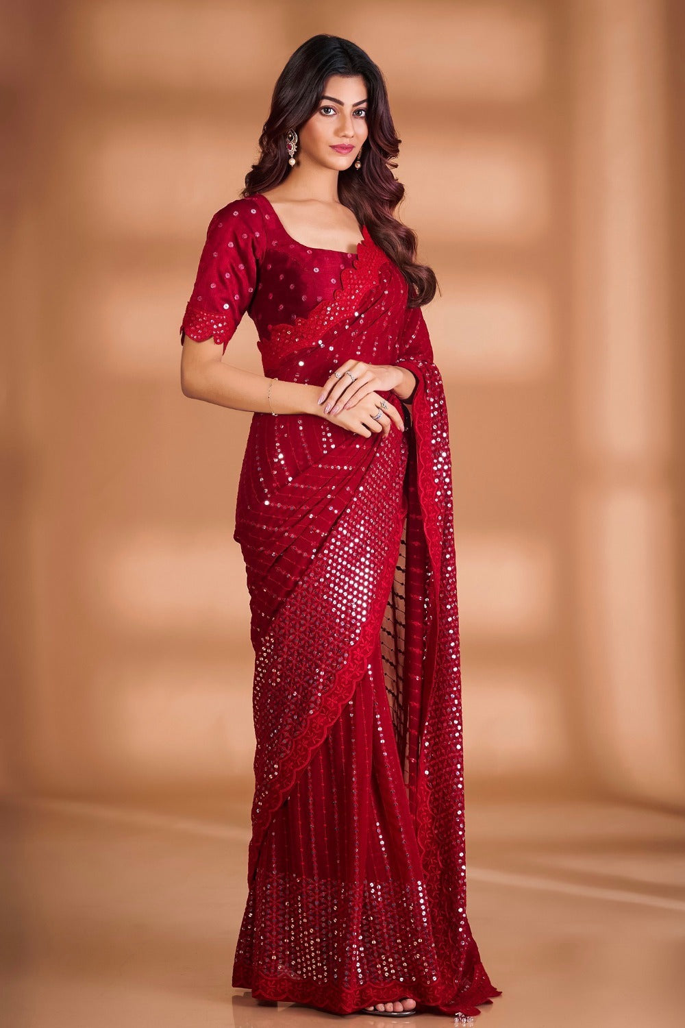 Beautiful Utsav Drape  Saree | Ready To Wear