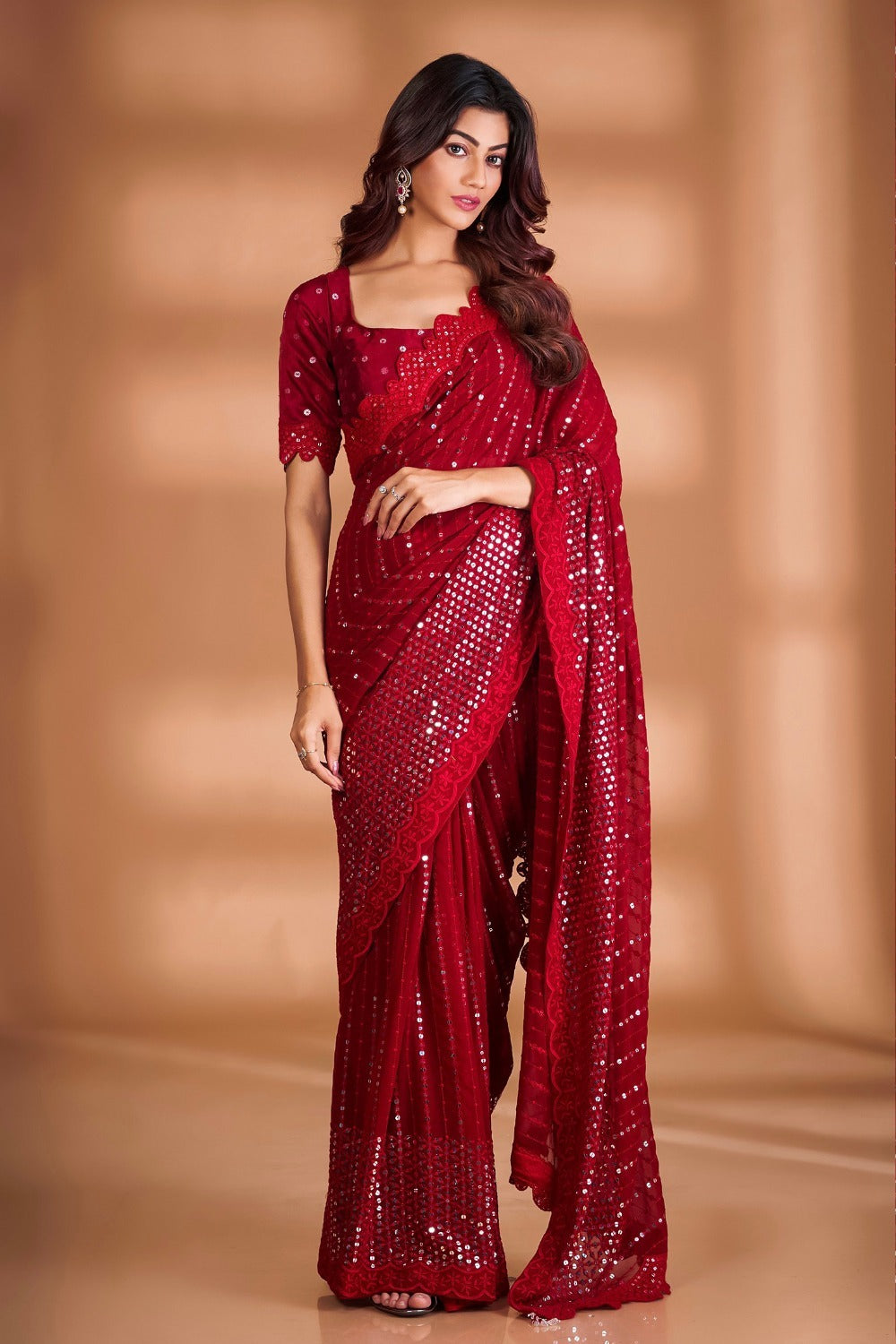 Beautiful Utsav Drape  Saree | Ready To Wear