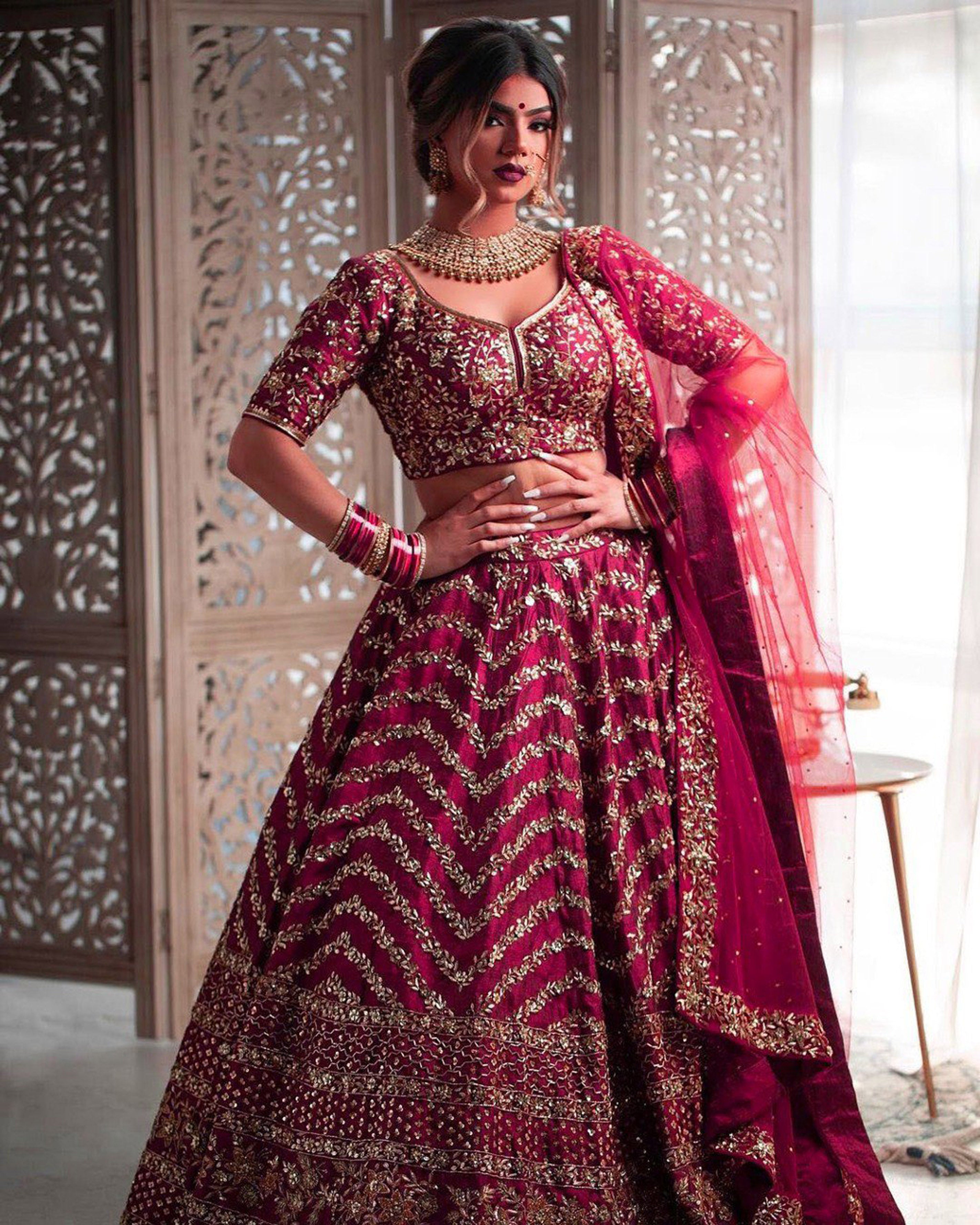 Classic Powdered Grace Lehenga | Ready To Wear