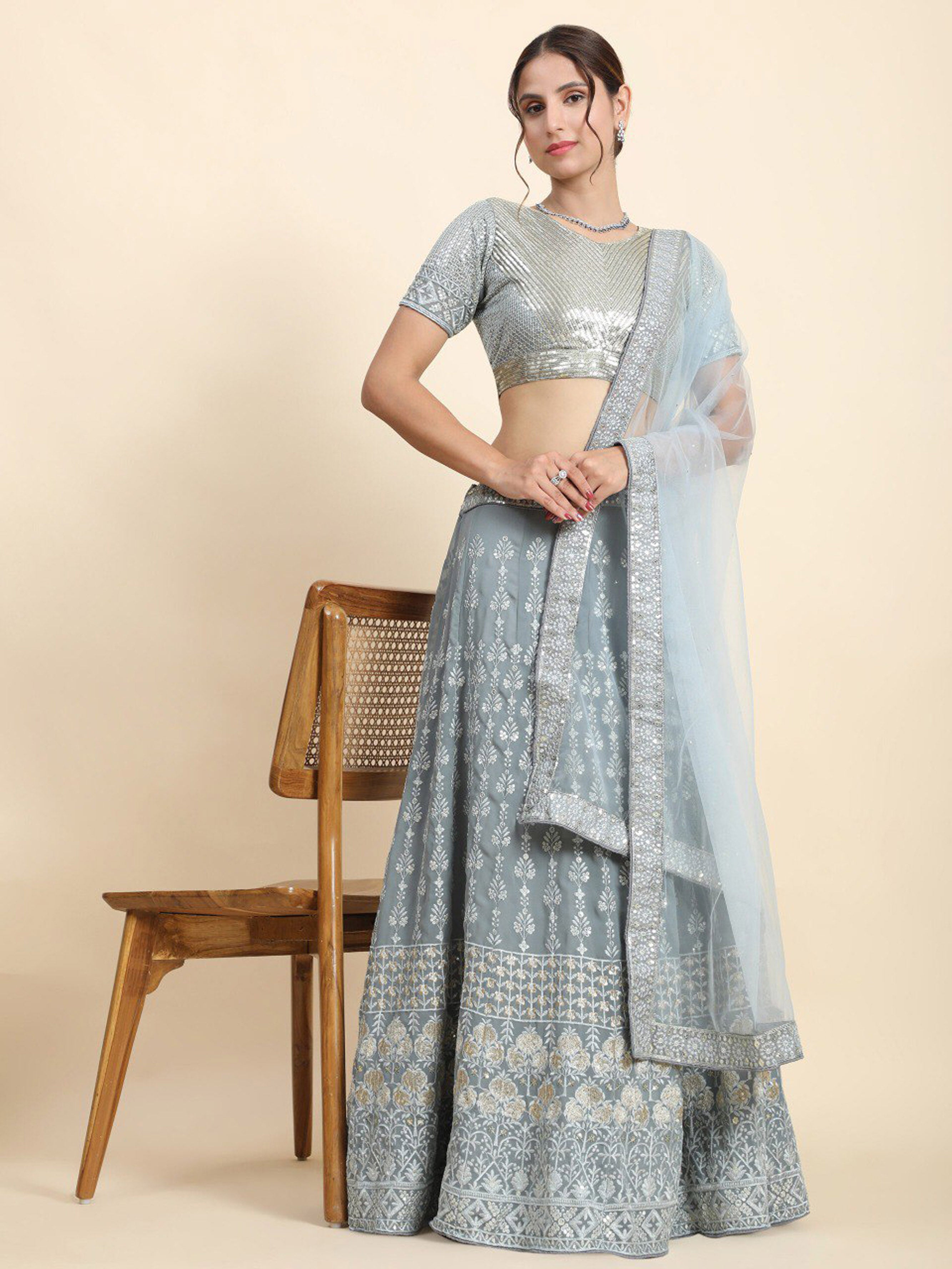 Classic Ethereal Bloom Lehenga | Ready To Wear