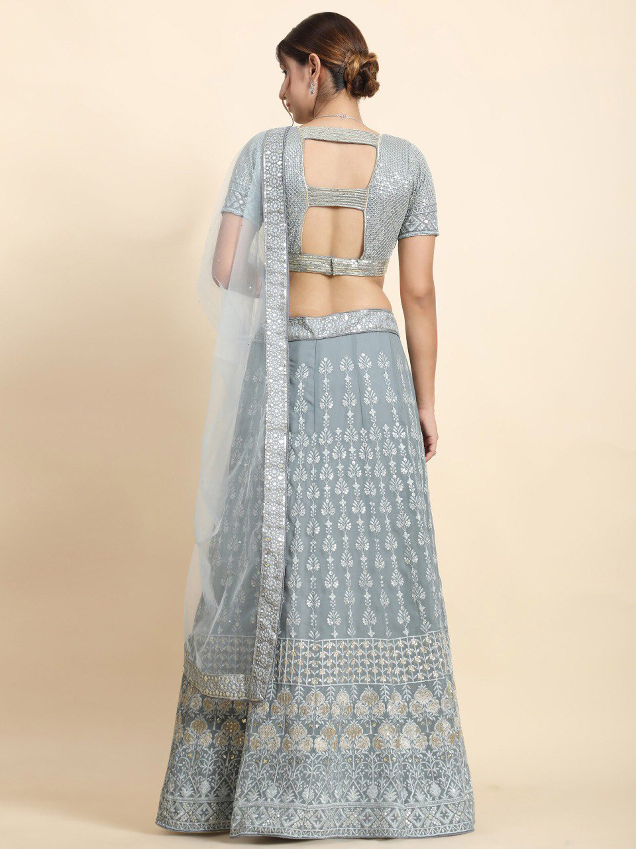 Classic Ethereal Bloom Lehenga | Ready To Wear