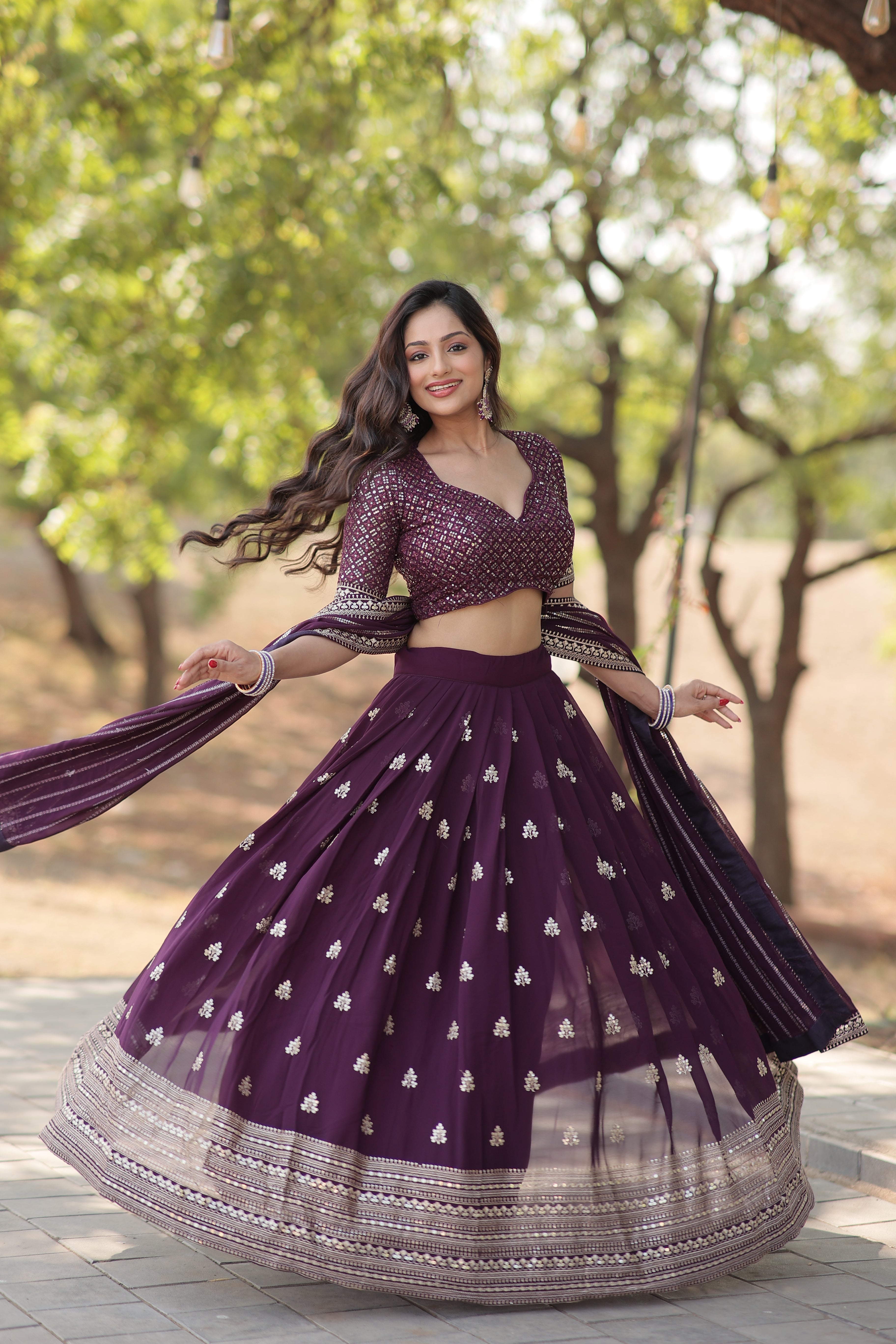 Classic Meadow Magic Lehenga Choli | Ready To Wear