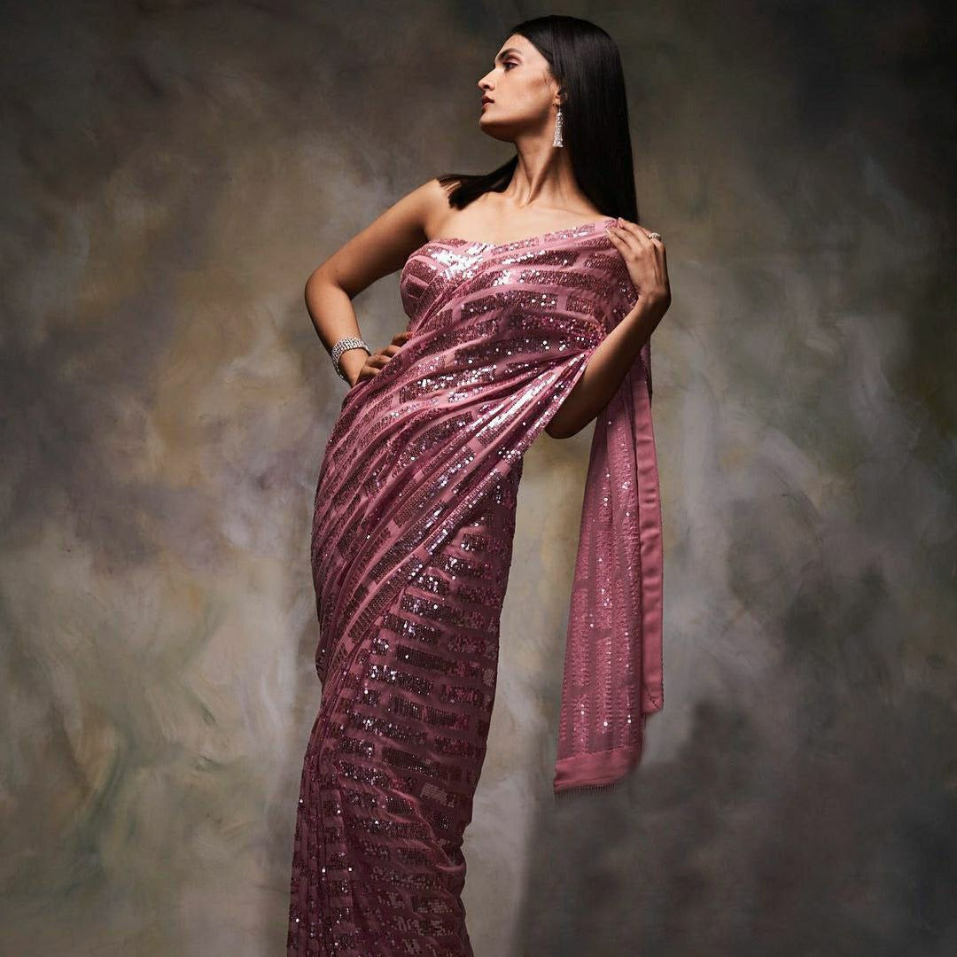 Latest Zari Zen Saree | Ready To Wear